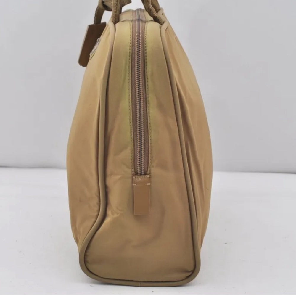 PRADA Vintage Nylon Tessuto Leather Shoulder Hand Bag Brown - Picture 7 of 14